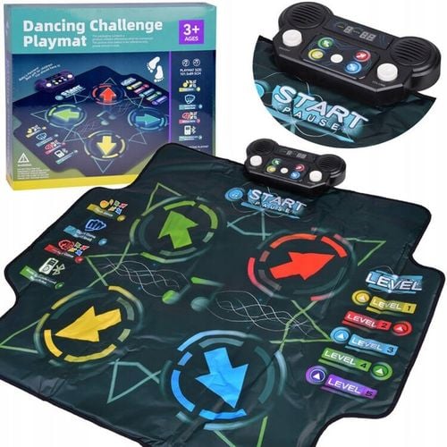 Duża Mata Taneczna dla Dzieci Zabawa Rozgrywka Taniec w Jednym ZA5337 na Arena.pl