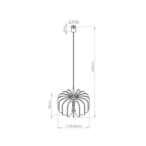 Lampa wisząca MULA 45 żółta na Arena.pl