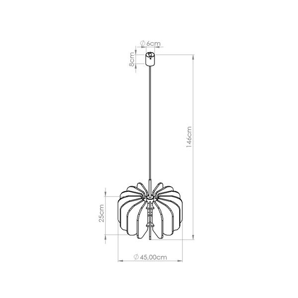 Lampa wisząca MULA 45 żółta zdjęcie 10