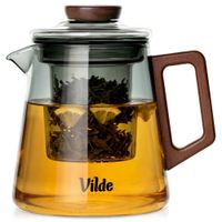 Dzbanek z zaparzaczem do herbaty szklany 700 ml