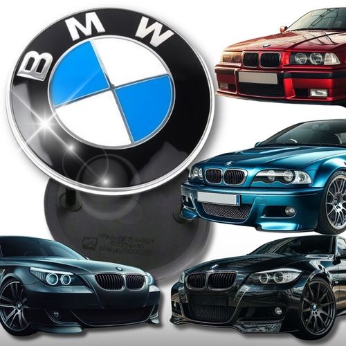 EMBLEMAT ZNACZEK LOGO BMW NA MASKĘ TYŁ PRZÓD 82MM E30E34E38E39E46E60E61X3X5 na Arena.pl