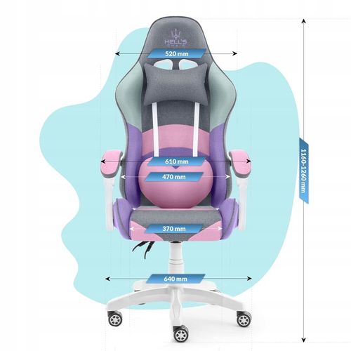 FOTEL GAMINGOWY DLA GRACZA BIUROWY HELL'S na Arena.pl