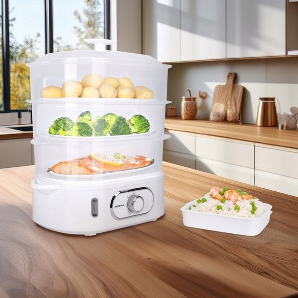 Parowar Aigostar 12 l biały 900 W zdjęcie 6