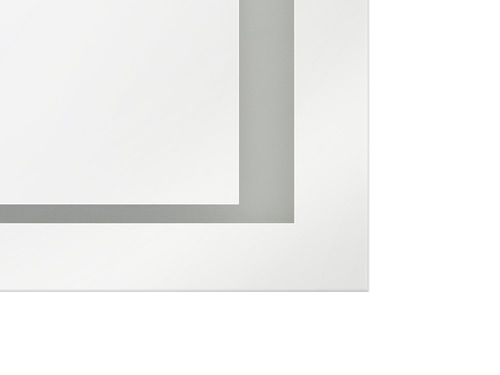 Lustro Ścienne Led 60 X 80 Cm Srebrne Eyre na Arena.pl