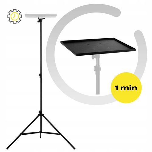 STATYW UCHWYT do projektora rzutnika PÓŁKA TRÓJNÓG do 10kg w:180cm 40x27cm na Arena.pl