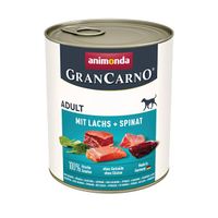 animonda grancarno adult dog łosoś + szpinak 800g