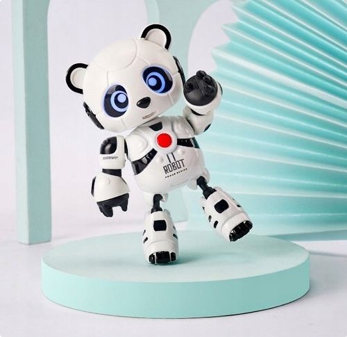 INTERAKTYWNY ROBOT PANDA MÓWI POWTARZA GRA ŚWIECI ZABAWKA DLA DZIECI na Arena.pl