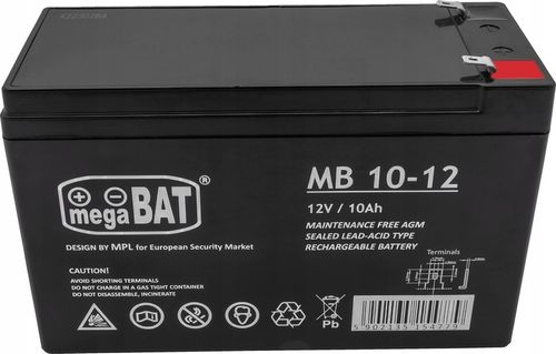 Akumulator AGM BEZOBSŁUGOWY 12V 10Ah (wymiar 7,2Ah/9Ah) ALARM UPS na Arena.pl