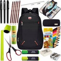 Duży Zestaw Szkolny Wyprawka szkoła plecak piórnik uniwersalny młodzieżowy