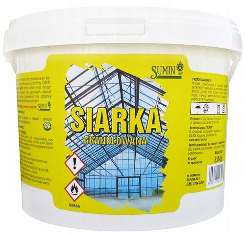 Siarka Granulowana 3kg Sumin na Arena.pl