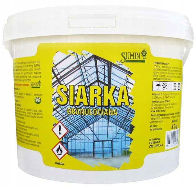 Siarka Granulowana 3kg Sumin zdjęcie 2
