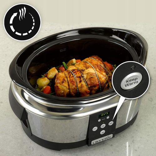 CrockPot Wolnowar 5,7l cyfrowy timer multicooker na Arena.pl