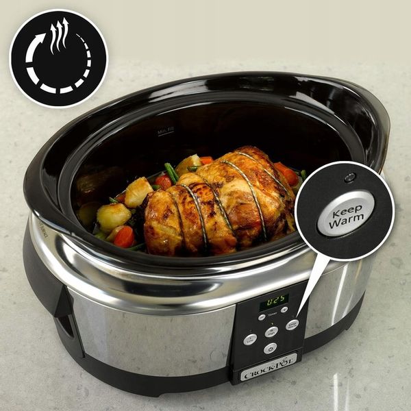 CrockPot Wolnowar 5,7l cyfrowy timer multicooker zdjęcie 2