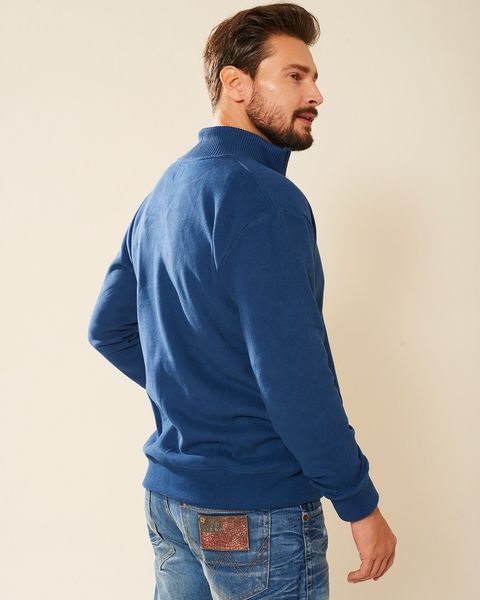 Sweter męski bawełniany niebieski Platon Rozmiar - M zdjęcie 2