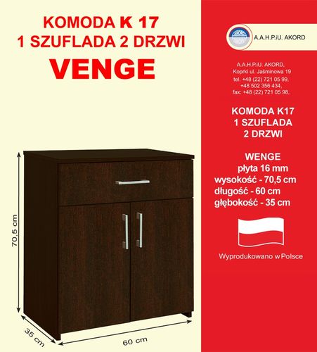 Komoda K17 VENGE na Arena.pl