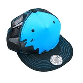 Czapka z daszkiem Trucker Blue Splash Czarna The Draw House