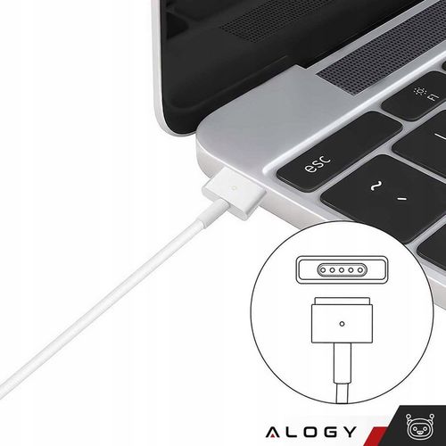 Ładowarka do Apple MacBook Air / Pro 45W 14,85V 3,05A MgSafe2 T-type biała na Arena.pl