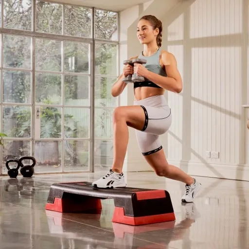 REEBOK STEP CZARNO-CZERWONY RAP-11150RD zdjęcie 9