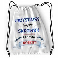 Plecak Dla Roberta Sportowy Szkolny Worek Torba Z Nadrukiem Ze Zdjęciem