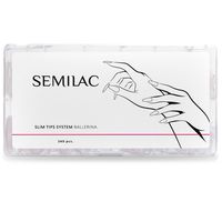 SEMILAC SLIM Tips system cienkie tipsy do paznokci 240 sztuk BALLERINA