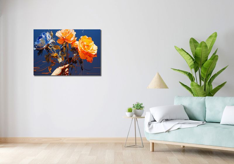 Obraz 90x60cm Żywy Uścisk zdjęcie 2