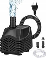 Mała pompa wodna 25 W, 1500 l/h z 2 dyszami do akwariów, ogrodów, stawów