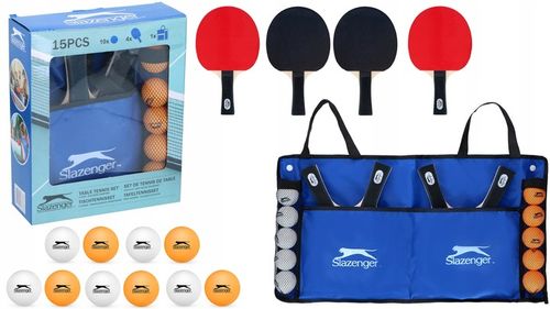 Zestaw do tenisa stołowego Ping Ponga 4x PALETKI rakietki 10x PIŁECZKI na Arena.pl