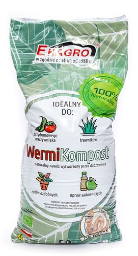 Wermikompost Naturalny NAWÓZ uniwersalny 50L BIOHUMUS do warzyw ziemia na Arena.pl