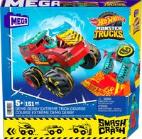 Zestaw konstrukcyjny Hot Wheels Monster Trucks Smash Klocki HNG53 Pull Back