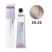 Loreal Dia Light farba do włosów farbowanych i uwrażliwionych, koloryzacja kwasowa ton w ton, bez amoniaku, 50ml 10.22 bardzo bardzo jasny blond opalizujący głęboki milkshake