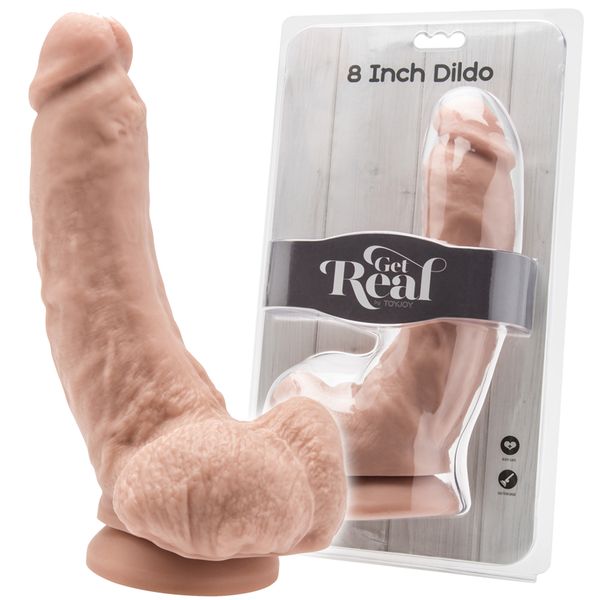 Dildo Z Przyssawką Get Real 8'' zdjęcie 1