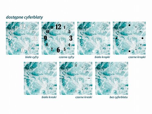 ZEGAR SZKLANY ROMB - Ocean na Arena.pl