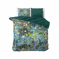 240x220 OCEAN DROPS niebieski pościel satyna bawełniana kpl