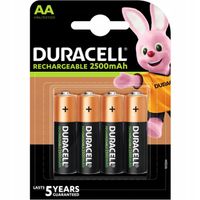 Akumulatorki AA 2500 mAh DURACELL (4 szt.)