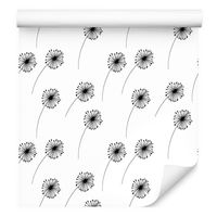 Tapeta do jadalni minimalistyczne dmuchawce natura