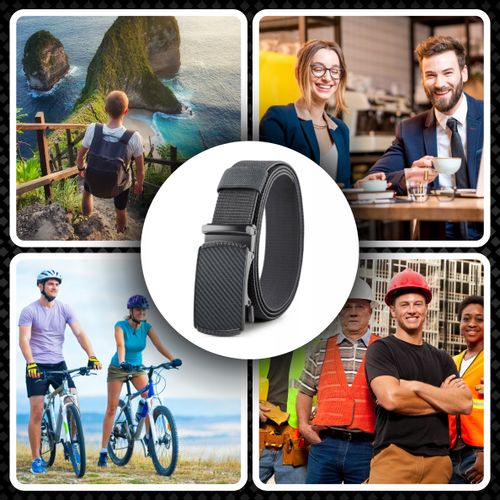 Parciany Pas Elastyczny Taktyczny Pasek Elegancki Klamra Automatyczna na Arena.pl