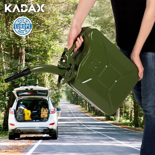 Kanister Na Paliwo Pojemnik Metalowy 20L Lejek na Arena.pl