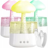 NAWILŻACZ POWIETRZA JONIZATOR AROMATERAPIA LAMPKA NOCNA DESZCZOWA