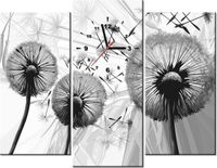 90CM 70 ZEGAR 3 ELEM DMUCHAWCE SZAROŚCIACH SCIENNY DRUK