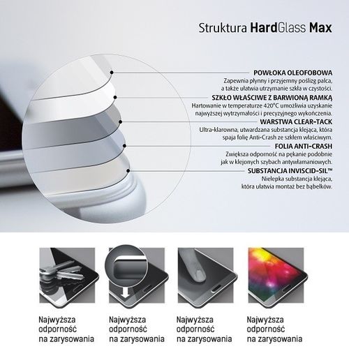 3MK HARD GLASS MAX IPHONE 7 PLUS BIAŁE na Arena.pl