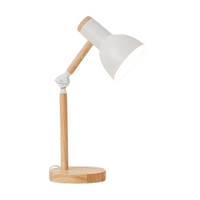 Lampka biurkowa lampka nocna stołowa lampka na biurko biała LED E27