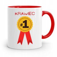 Kubek Czerwony Krawca Krawcowej Numer Jeden Z Nadrukiem Ze Zdjęciem