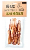 JOHN DOG Ucho królika uszy królicze przysmak naturalny gryzak psa 10 szt.