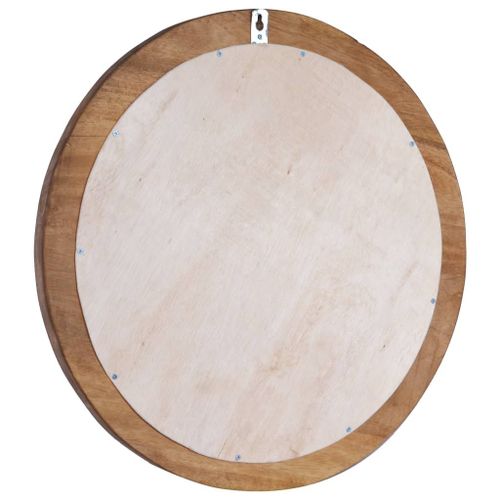 VidaXL Lustro ścienne, 60 cm, tekowe, okrągłe na Arena.pl