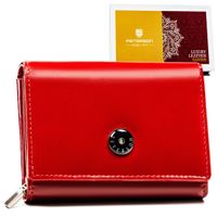portfel damski skórzany ptn 74892-ngv-5779 red