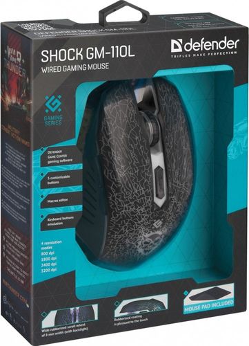 Defender Mysz GM-110L Shock Optic 3200dpi 6P na Arena.pl