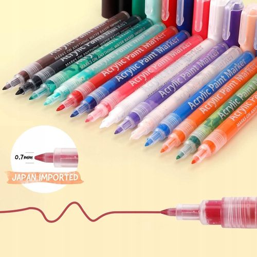 Pisaki Flamastry Mazaki AKRYLOWE Markery Art 0,7mm na Arena.pl