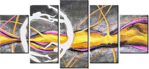 70CM 150CM OBRAZ 5 ELEM WIRUJĄCE POSTACIE ŚCIENNY na Arena.pl