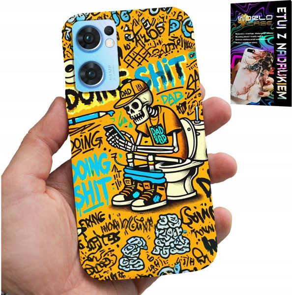ETUI DO OPPO RENO7 5G - DOING SHIT KOŚCIOTRUP NA KIBLU CASE zdjęcie 1