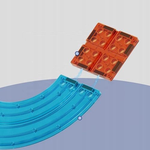 Klocki Magnetyczne Edukacyjny Zestaw 3D Tor Wyścigowy 63 Elementy na Arena.pl